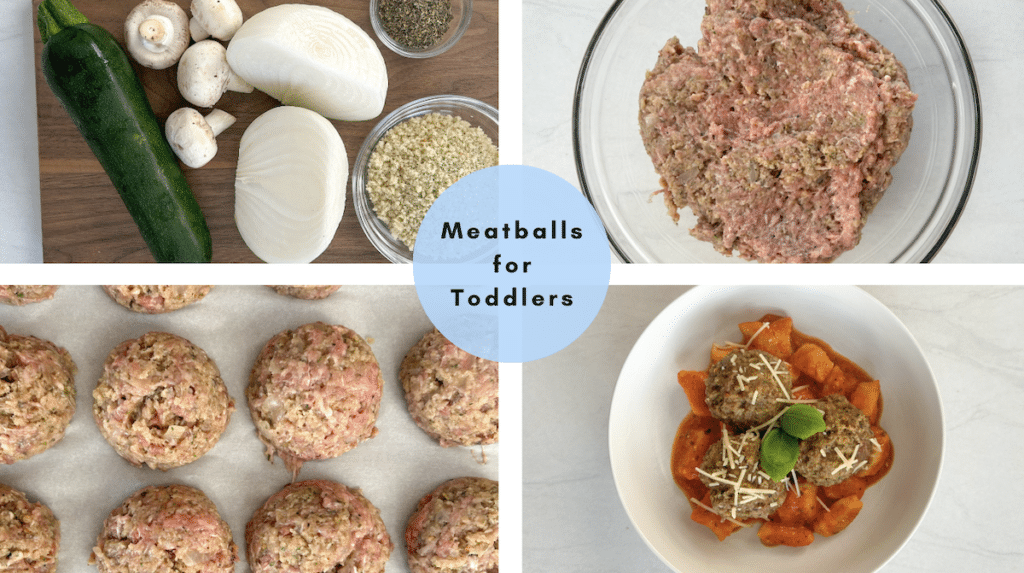 process of making meatballs for toddlers