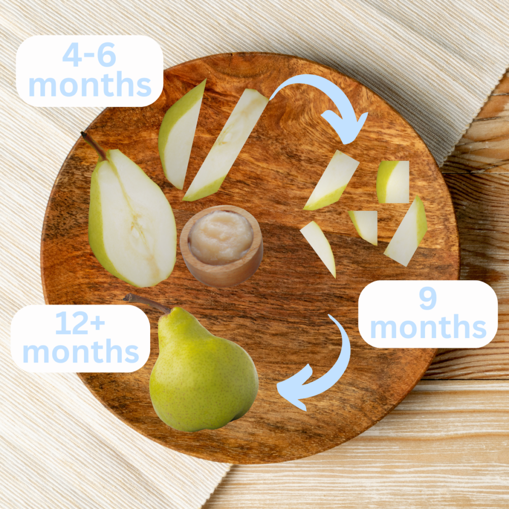 pears sliced on a wooden plate