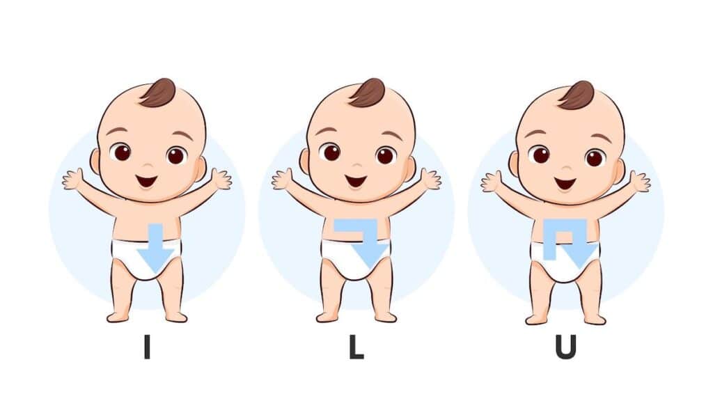 different massages to help relieve constipation in baby after starting solids