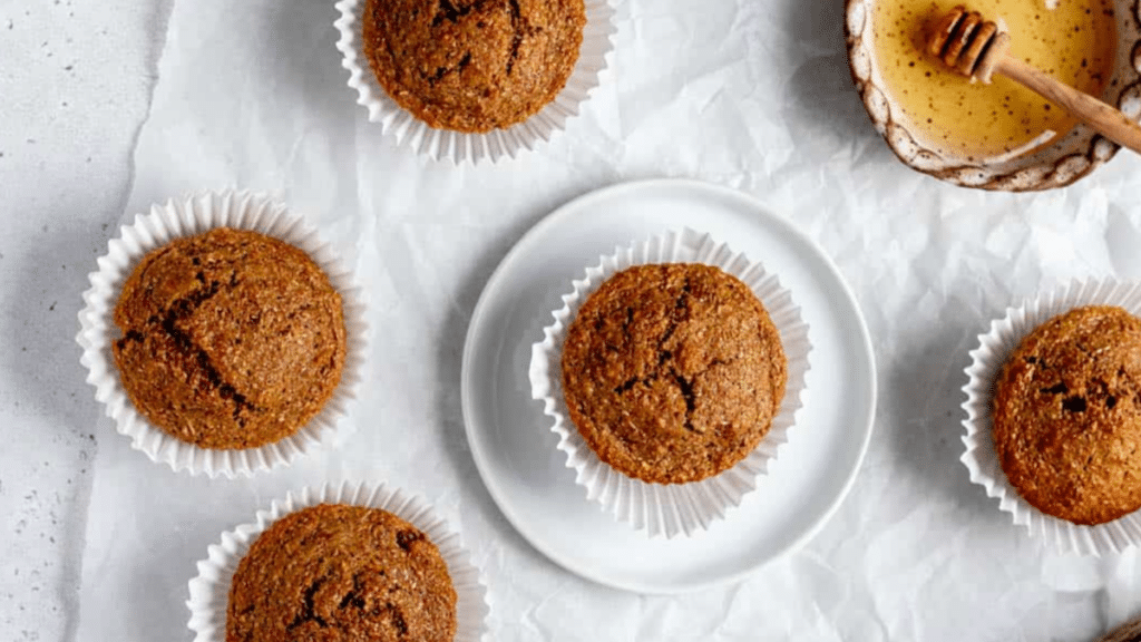 muffins on a white table