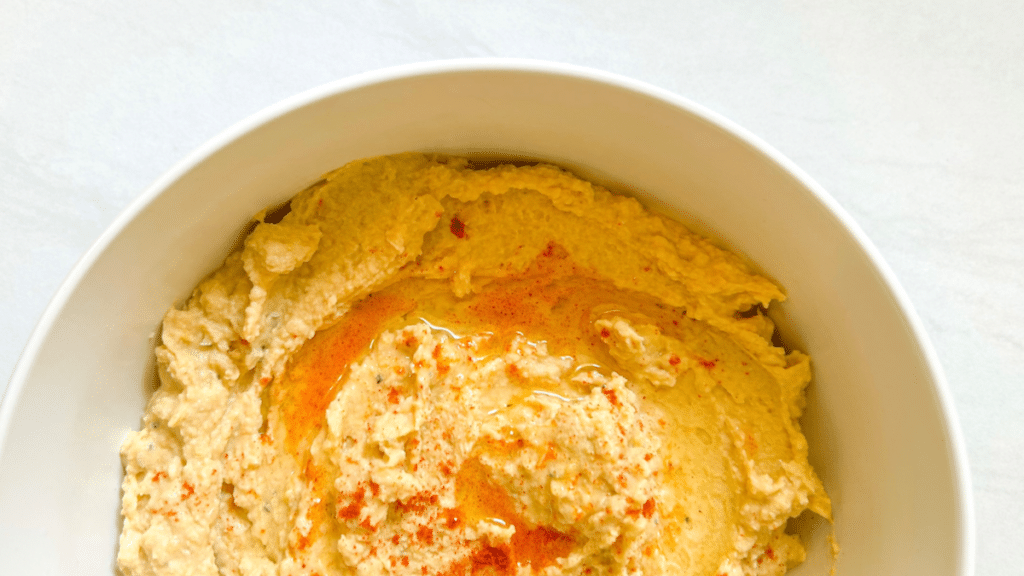 homemade hummus