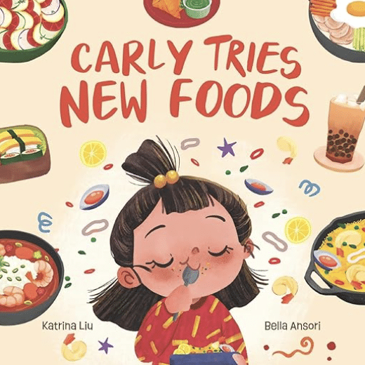 carly tries new foods books for picky eaters