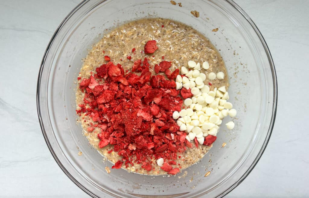 muffin batter in a bowl