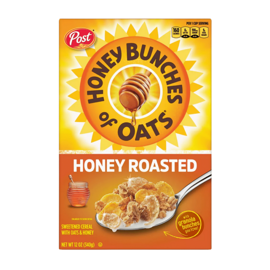 box of honey bunches of oats