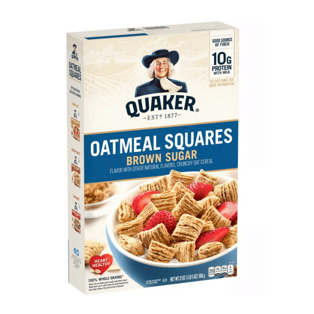 box of oatmeal squares