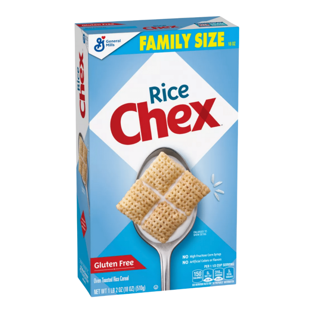 box of rice chex