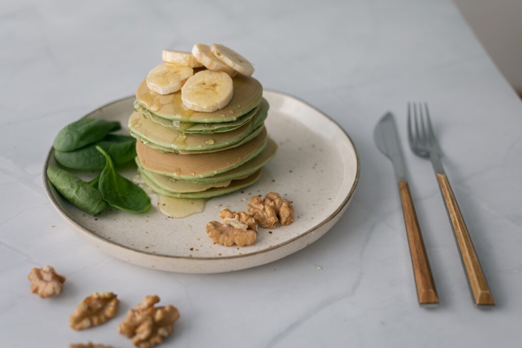 hidden spinach pancakes