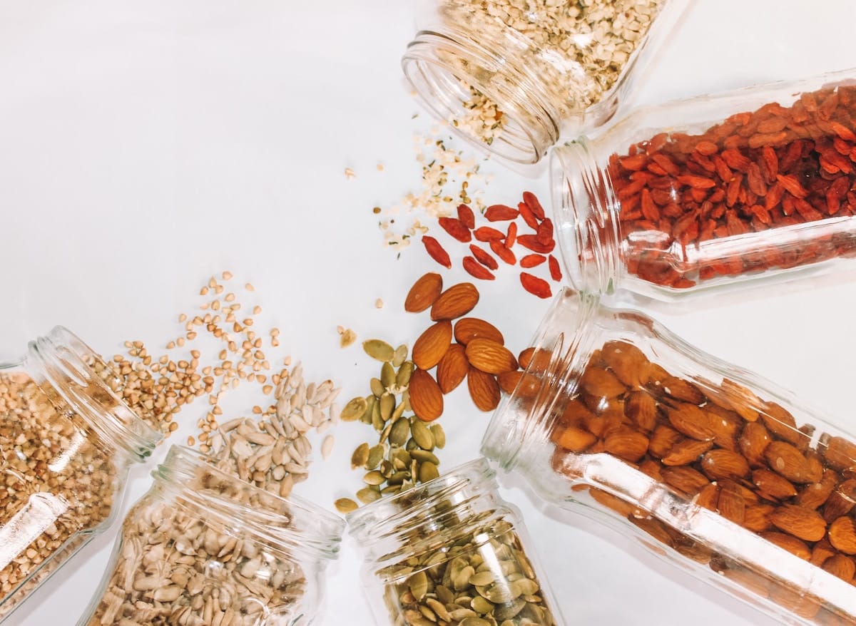 nuts and seeds are examples of high protein snacks for picky eaters