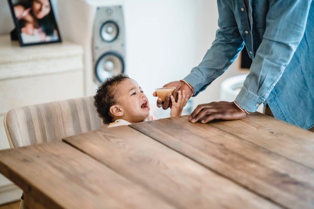 child refusing food