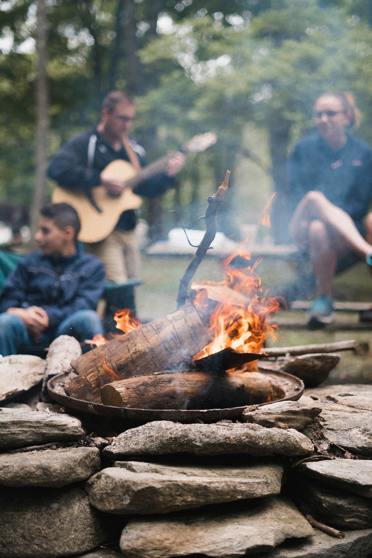 camping with kids and food