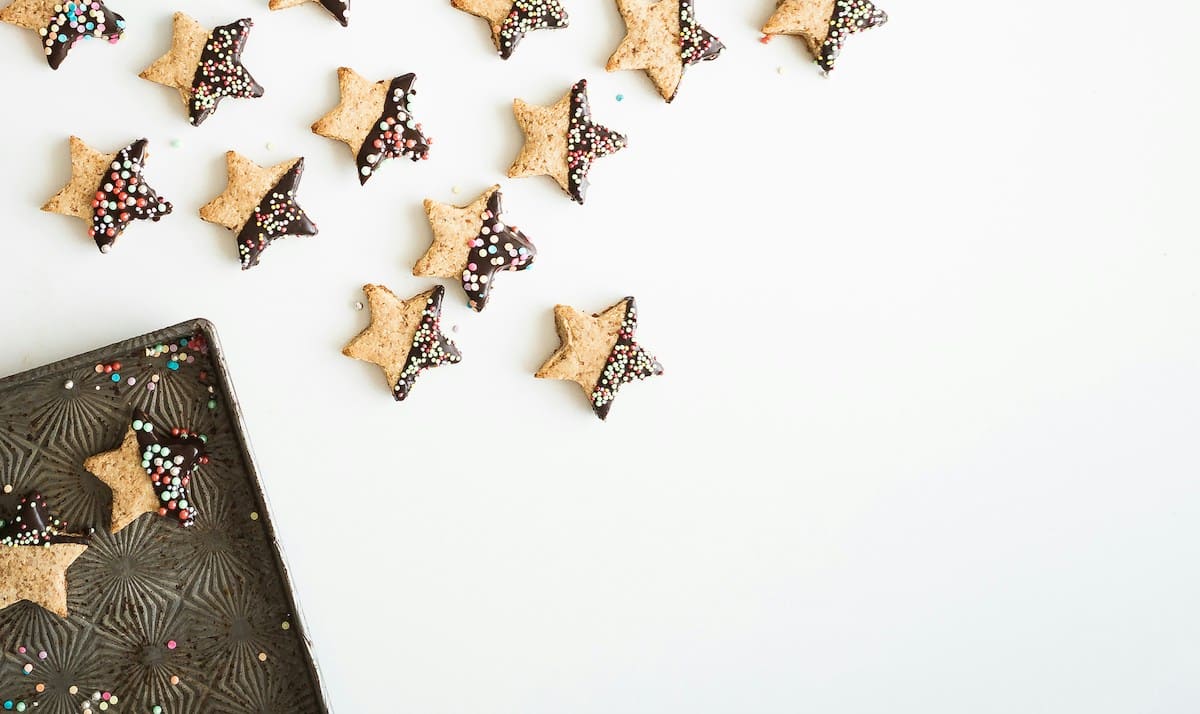 dairy-free cookies on a sheet