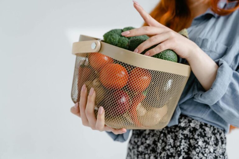 food for autism in a grocery cart