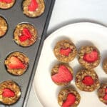 muffins on a tray and plate