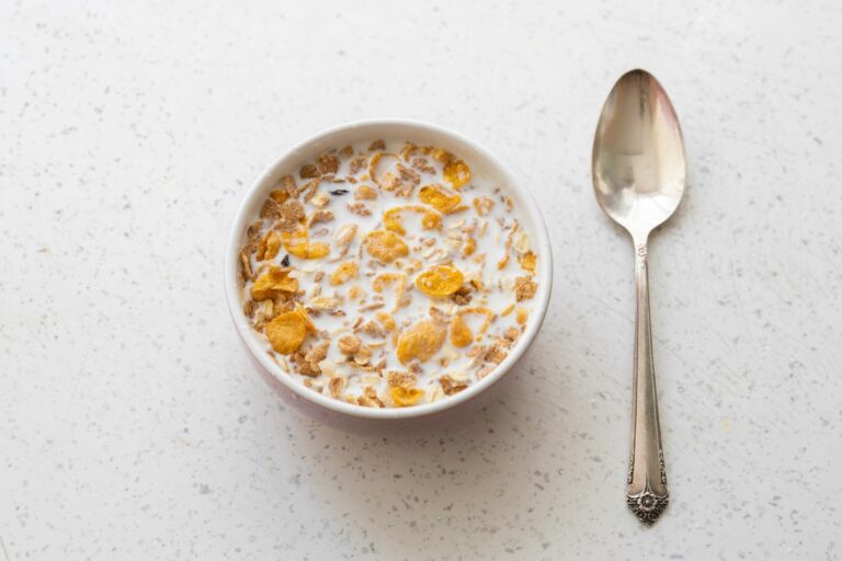 cereal with iron in a bowl