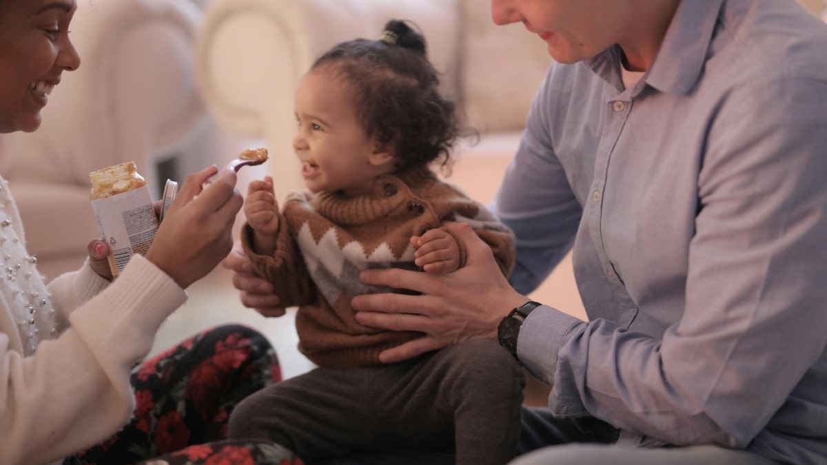 feeding baby high protein food